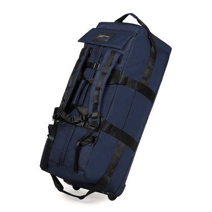 KLQDZMS Oxford Cloth Suitcase Bag Large Capacity Trolley Bag Men's Outdoor Travel Organizer Bag Women's Shoulders Backpacks