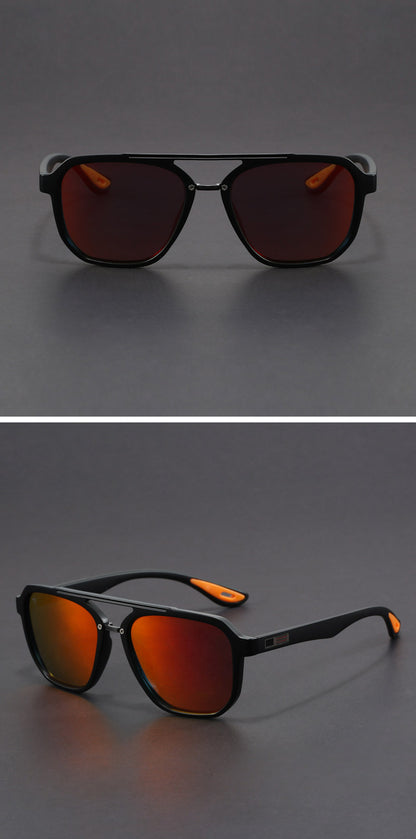 Man Aviation Style TR Frame Customized Polarized Mirror Lens Sunglasses Women Oversized Finished Myopia Sun Glasses with Diopter