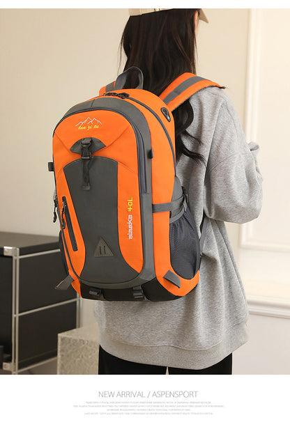 Nova Mochila Masculina de Nylon Impermeável Casual para Viagem ao Ar Livre Mochila Feminina para Caminhada Acampamento Montanhismo Bolsa Esportiva Juvenil
