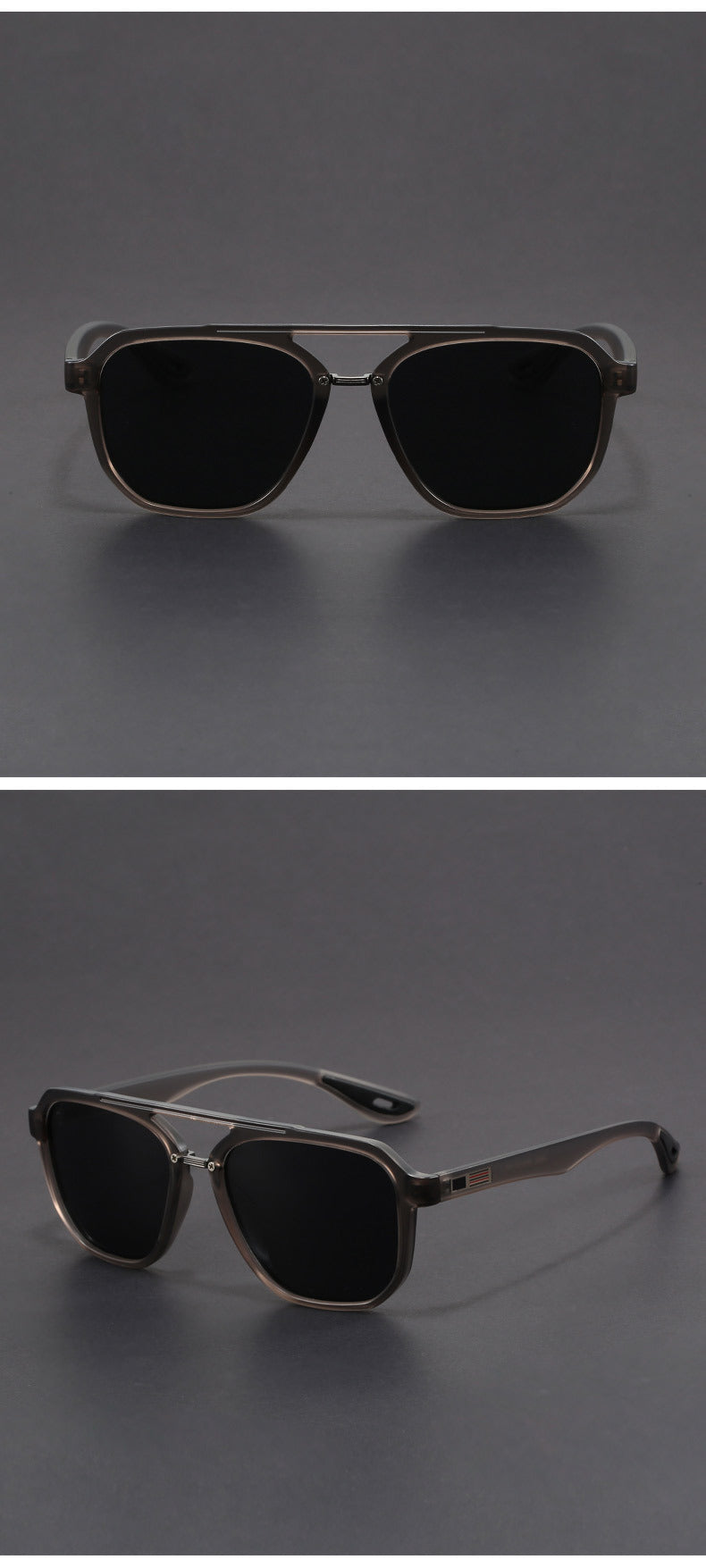 Man Aviation Style TR Frame Customized Polarized Mirror Lens Sunglasses Women Oversized Finished Myopia Sun Glasses with Diopter