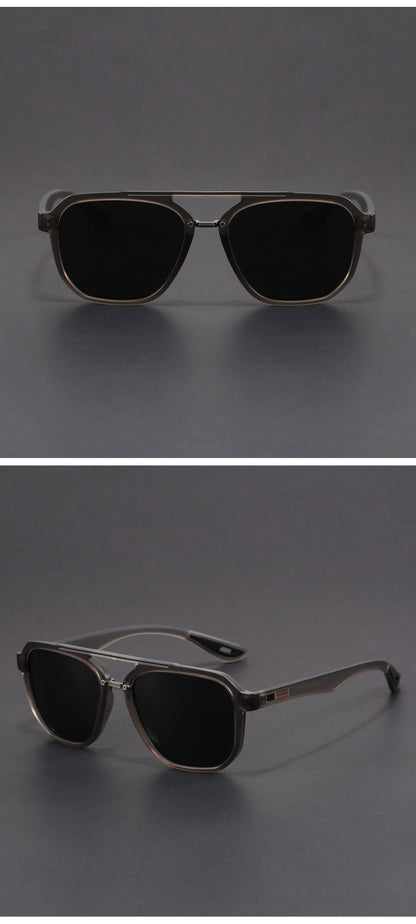 Man Aviation Style TR Frame Customized Polarized Mirror Lens Sunglasses Women Oversized Finished Myopia Sun Glasses with Diopter