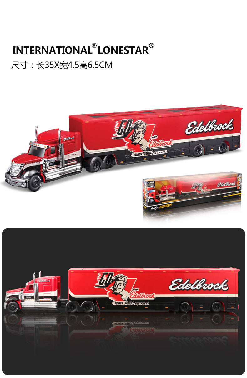 Maisto 1:64 MACK Anthem LoneStar UP Transport Fundição Fabricação Reboque Modelo Simulação Modelo Coleção Carro de Liga