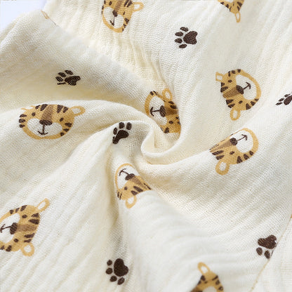 2025 Organic Cotton Shorts for Baby Clothes Toddler Boy & Girl Bloomer Printed Short Pants for Babies Board Shorts Diaper Covers