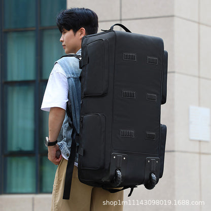 Bolsa de bagagem externa KLQDZMS, bolsa organizadora de roupas de capacidade superdimensionada, mochila de viagem masculina de tecido Oxford, mochila de remessa