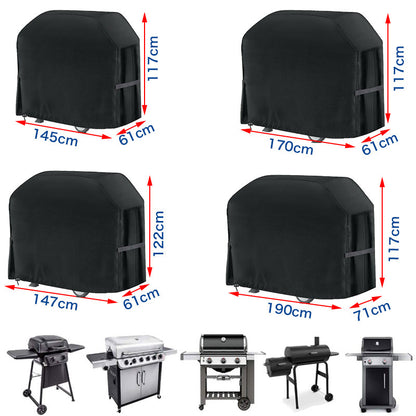Heavy Duty Bbq Grill Cover For Outdoor Grill  Fire Pit Stove BBQ Covers  Outdoor Rain UV Protective Barbecue Cover