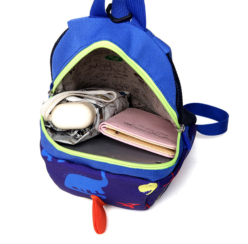 Infant Baby Dinosaur Safety Harness Backpack Toddler Kids Canvas Leash Anti-lost Kindergarten Bag Children Animal Schoolbags
