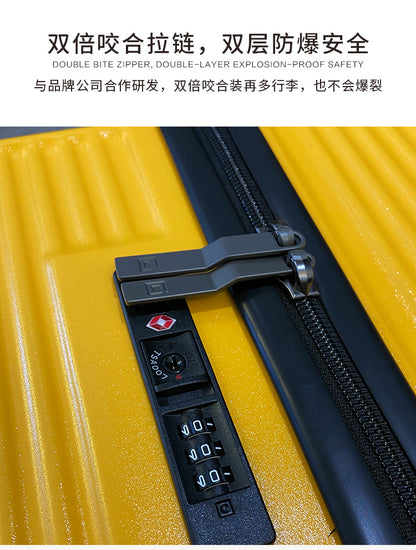 KLQDZMS High Quality Luggage Oversized Capacity Trolley Case PC Code Cart Type Travel Bag Universal Wheel Rolling Suitcase