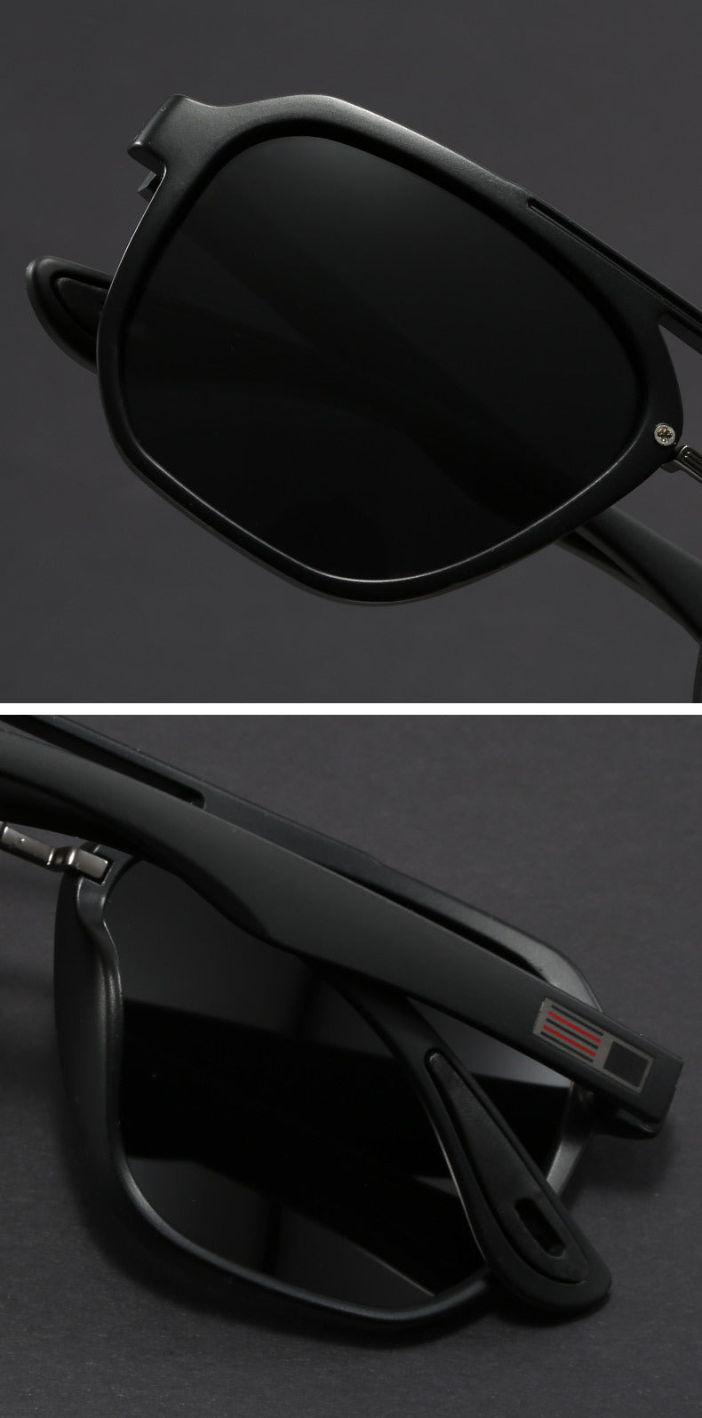 Man Aviation Style TR Frame Customized Polarized Mirror Lens Sunglasses Women Oversized Finished Myopia Sun Glasses with Diopter