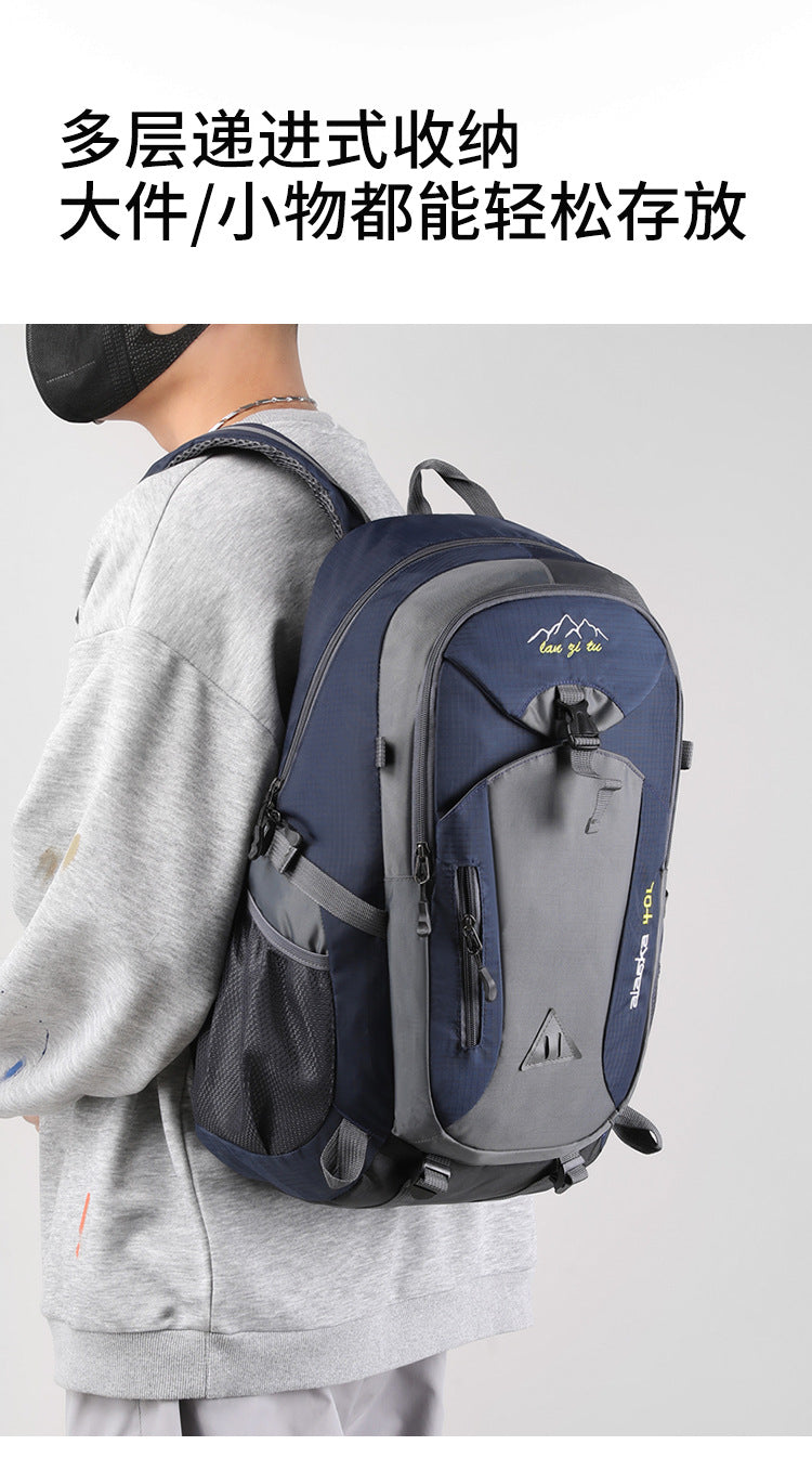 Nova Mochila Masculina de Nylon Impermeável Casual para Viagem ao Ar Livre Mochila Feminina para Caminhada Acampamento Montanhismo Bolsa Esportiva Juvenil