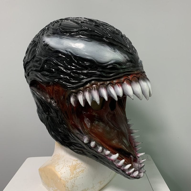 Venom Mask Cosplay Halloween Horror Hero Latex Venom Wearable Actor's Headgear Adult One-size Comic-con Party Masquerade Props