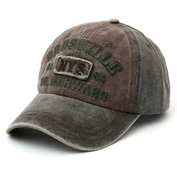 Bonés de beisebol bordados com letras retrô masculinos e femininos, de algodão lavado, chapéu casual ajustável, chapéus de sol estilo Hip Hop Streetwear, chapéu Y2k