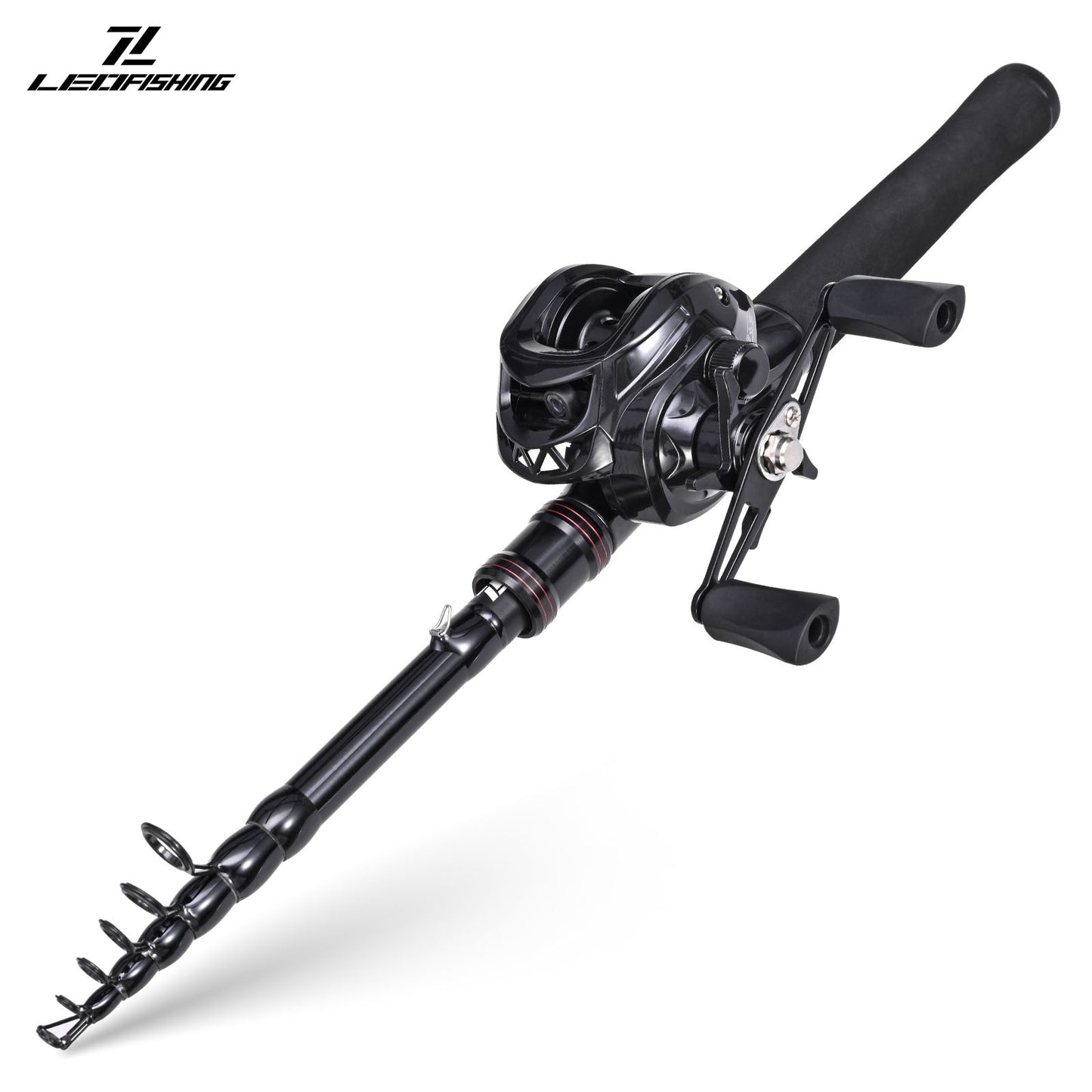 Casting Fishing Rod Carbon Fishing Rod Camping Fishing 4-6 Guides Compact Collapsed Size Fast Action Fishing Rod