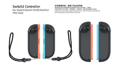 For Switch2 Wired Wireless Joy Cons Controller With RGB Light Dual Vibration Joystick For Switch/OLED/Switch2 Bluetooth Gamepad
