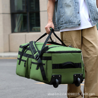 Bolsa de bagagem externa KLQDZMS, bolsa organizadora de roupas de capacidade superdimensionada, mochila de viagem masculina de tecido Oxford, mochila de remessa