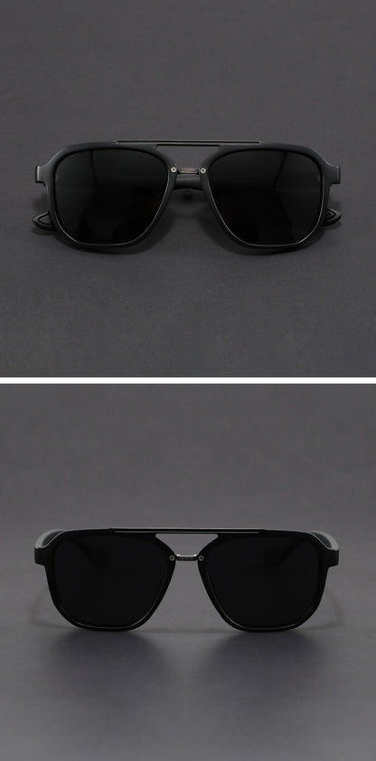 Man Aviation Style TR Frame Customized Polarized Mirror Lens Sunglasses Women Oversized Finished Myopia Sun Glasses with Diopter