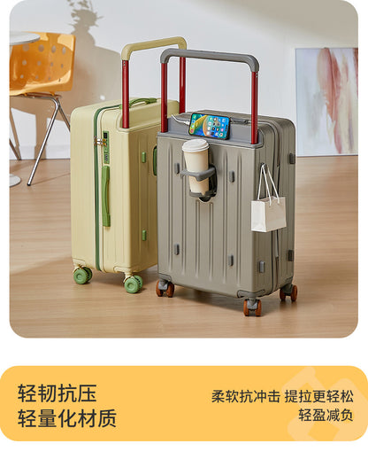 COLENARASuitcase 20"24"28 Inch Large Capacity Trolley Case ABS + PC Boarding Box Cart Type Travel Bag Universal Wheel Luggage