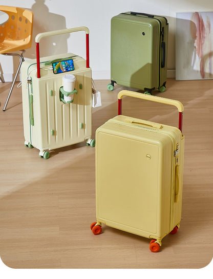 COLENARASuitcase 20"24"28 Inch Large Capacity Trolley Case ABS + PC Boarding Box Cart Type Travel Bag Universal Wheel Luggage