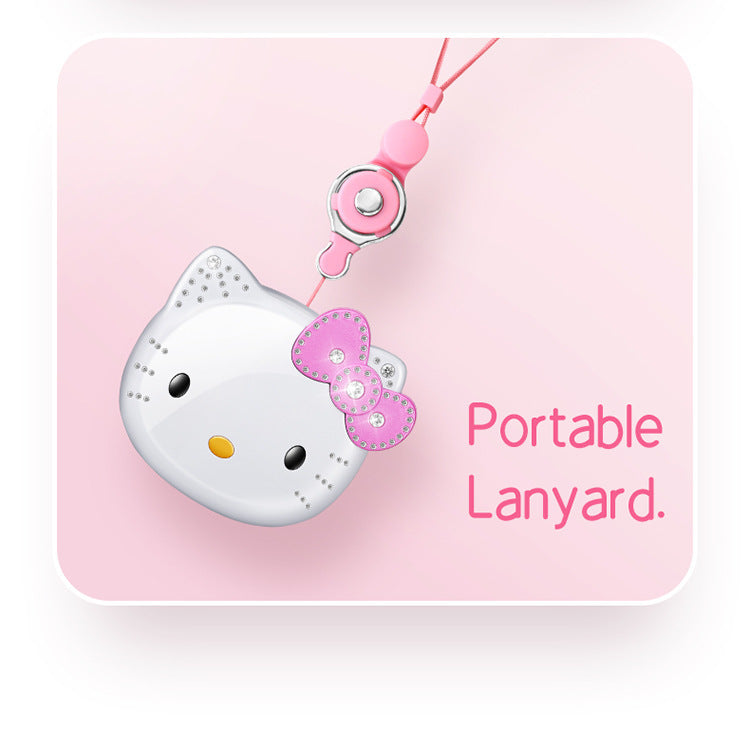 2024 Novo Telefone Dobrável Kawaii Sanrio Hello Kitty Desenho Animado Fofo Infantil Branco Rosa Mini Telefone Presentes de Aniversário Para Crianças Brinquedos Para Meninas