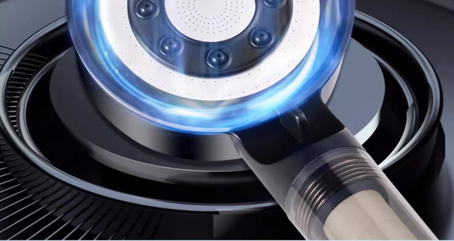 Black 5 Modes Shower Head Adjustable High Pressure Water Saving Portable Filtered Shower Head Faucet Tap Bathroom Accessories