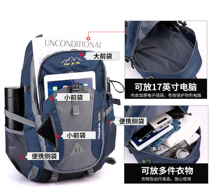 Nova Mochila Masculina de Nylon Impermeável Casual para Viagem ao Ar Livre Mochila Feminina para Caminhada Acampamento Montanhismo Bolsa Esportiva Juvenil