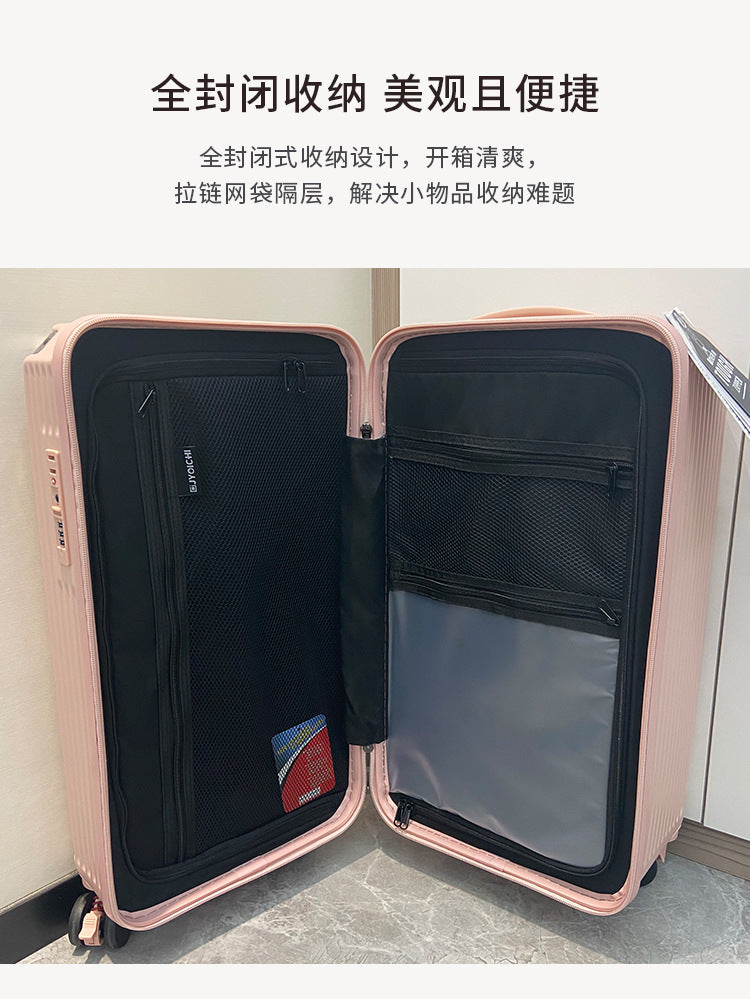 KLQDZMS High Quality Luggage Oversized Capacity Trolley Case PC Code Cart Type Travel Bag Universal Wheel Rolling Suitcase