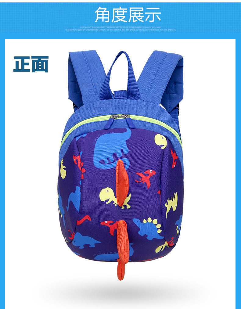 Infant Baby Dinosaur Safety Harness Backpack Toddler Kids Canvas Leash Anti-lost Kindergarten Bag Children Animal Schoolbags
