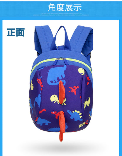 Infant Baby Dinosaur Safety Harness Backpack Toddler Kids Canvas Leash Anti-lost Kindergarten Bag Children Animal Schoolbags