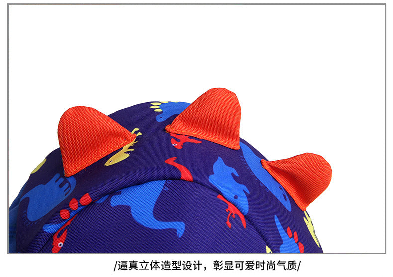 Infant Baby Dinosaur Safety Harness Backpack Toddler Kids Canvas Leash Anti-lost Kindergarten Bag Children Animal Schoolbags