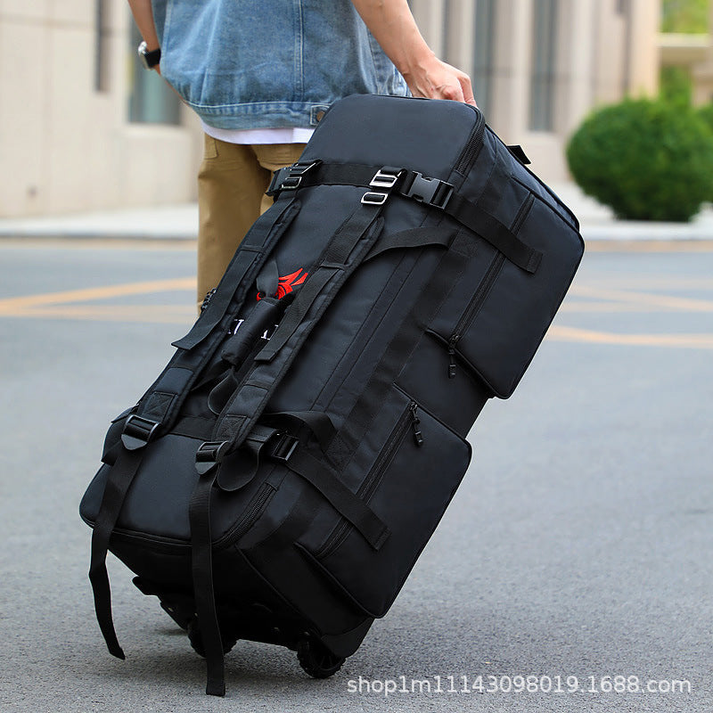 Bolsa de bagagem externa KLQDZMS, bolsa organizadora de roupas de capacidade superdimensionada, mochila de viagem masculina de tecido Oxford, mochila de remessa