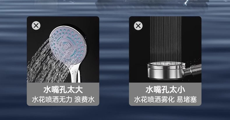 Black 5 Modes Shower Head Adjustable High Pressure Water Saving Portable Filtered Shower Head Faucet Tap Bathroom Accessories