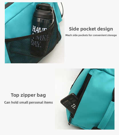 KLQDZMS Women's Ski Backpack Multifunctional Luggage Bag Multifunctional Oxford Cloth Checked Storage Bag Men's Travel Handbag