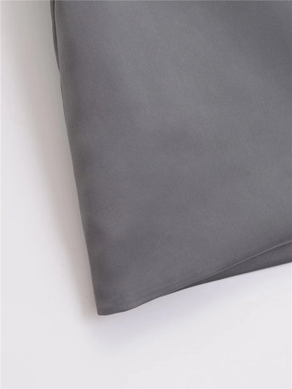 Summer Black Mini Skirts Women Elegant Sliky Satin Skirt Low Rise Zipper Summer Bodycon Short Skirt With Shorts Party Outfits