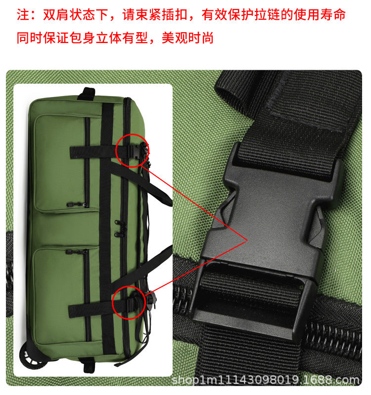 KLQDZMS Multifunctional Backpack Men's Travel Backpack Oversized Capacity Clothing Organizer Bag Travel Bag Shoulder Bag