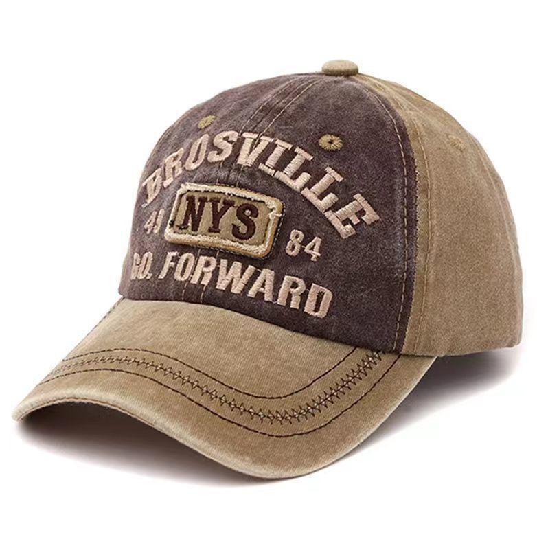 Bonés de beisebol bordados com letras retrô masculinos e femininos, de algodão lavado, chapéu casual ajustável, chapéus de sol estilo Hip Hop Streetwear, chapéu Y2k