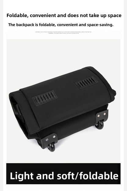 KLQDZMS Oxford Cloth Suitcase Bag Large Capacity Trolley Bag Men's Outdoor Travel Organizer Bag Women's Shoulders Backpacks