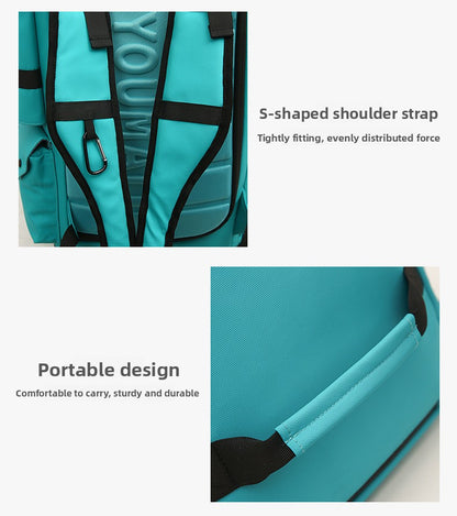 KLQDZMS Women's Ski Backpack Multifunctional Luggage Bag Multifunctional Oxford Cloth Checked Storage Bag Men's Travel Handbag