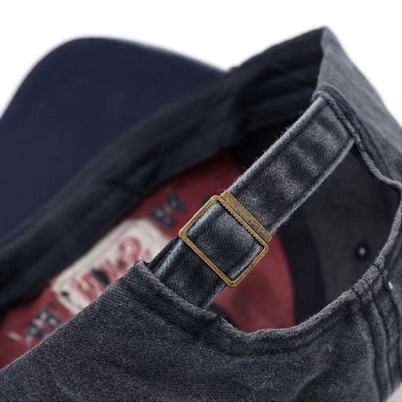Bonés de beisebol bordados com letras retrô masculinos e femininos, de algodão lavado, chapéu casual ajustável, chapéus de sol estilo Hip Hop Streetwear, chapéu Y2k