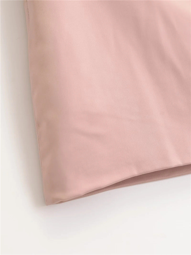 Summer Black Mini Skirts Women Elegant Sliky Satin Skirt Low Rise Zipper Summer Bodycon Short Skirt With Shorts Party Outfits