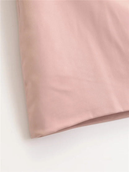 Summer Black Mini Skirts Women Elegant Sliky Satin Skirt Low Rise Zipper Summer Bodycon Short Skirt With Shorts Party Outfits