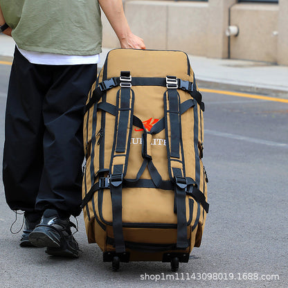 Bolsa de bagagem externa KLQDZMS, bolsa organizadora de roupas de capacidade superdimensionada, mochila de viagem masculina de tecido Oxford, mochila de remessa