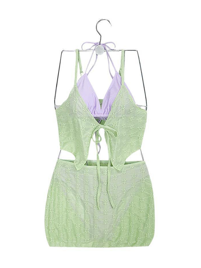 Spring/Summer Pure Desire Hot Girl Sexy Bikini Cover Beach Swimsuit Set For Women