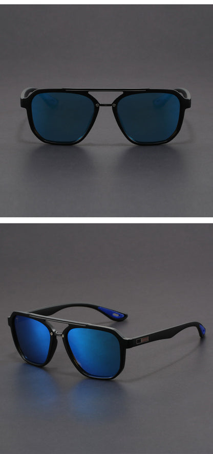 Man Aviation Style TR Frame Customized Polarized Mirror Lens Sunglasses Women Oversized Finished Myopia Sun Glasses with Diopter