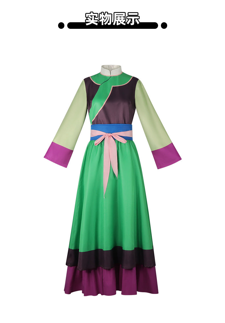 Anime Maomao Cosplay Costume Kusuriya no Hitorigoto Movie Maomao Role Play Hanfu Long Dress Outfit For Hallowmas Party Adult