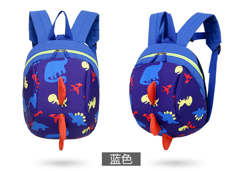 Infant Baby Dinosaur Safety Harness Backpack Toddler Kids Canvas Leash Anti-lost Kindergarten Bag Children Animal Schoolbags