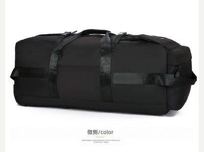 KLQDZMS Oxford Cloth Suitcase Bag Large Capacity Trolley Bag Men's Outdoor Travel Organizer Bag Women's Shoulders Backpacks