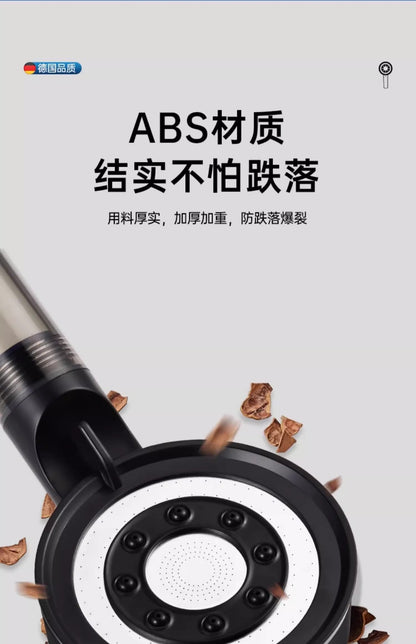 Black 5 Modes Shower Head Adjustable High Pressure Water Saving Portable Filtered Shower Head Faucet Tap Bathroom Accessories