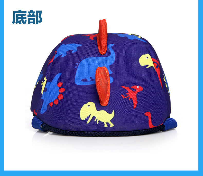 Infant Baby Dinosaur Safety Harness Backpack Toddler Kids Canvas Leash Anti-lost Kindergarten Bag Children Animal Schoolbags