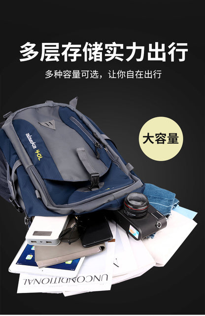 Nova Mochila Masculina de Nylon Impermeável Casual para Viagem ao Ar Livre Mochila Feminina para Caminhada Acampamento Montanhismo Bolsa Esportiva Juvenil