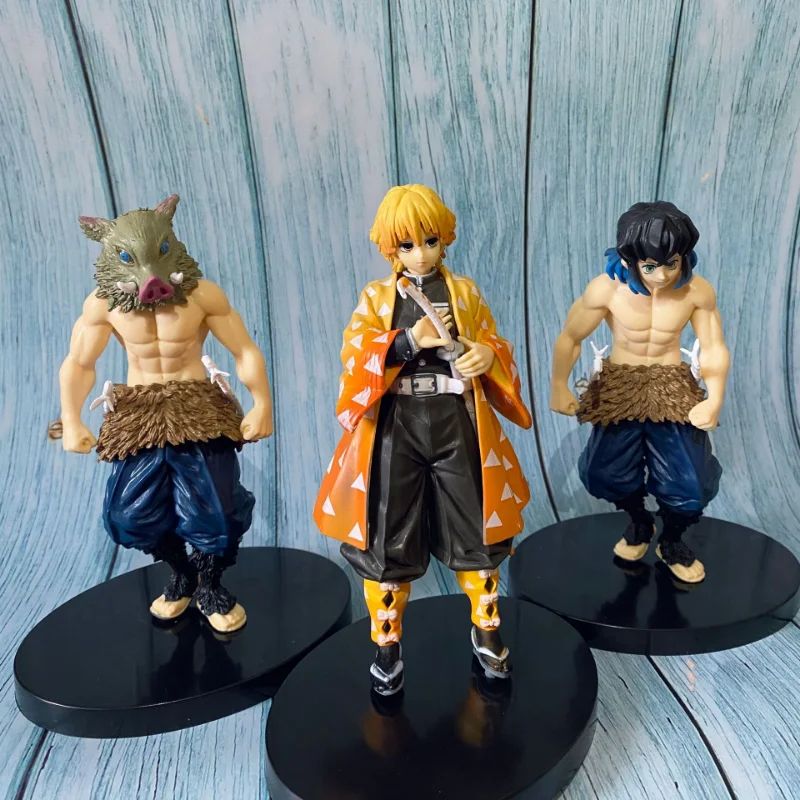 Anime Demon Slayer Action Figures Kimetsu No Yaiba Shinobu Nezuko Bonecas de PVC Coleção Modelo Enfeites Brinquedos Derivados do Japão