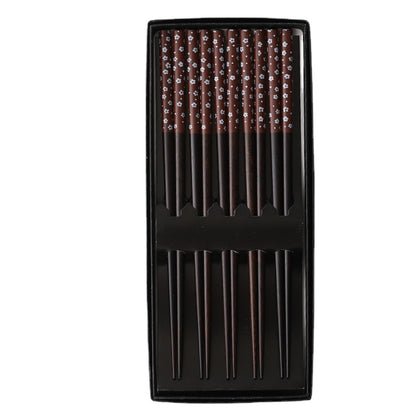 5 pares de pauzinhos japoneses para sushi, antiderrapantes, reutilizáveis, chineses, utensílios de mesa, presente, ferramentas de cozinha